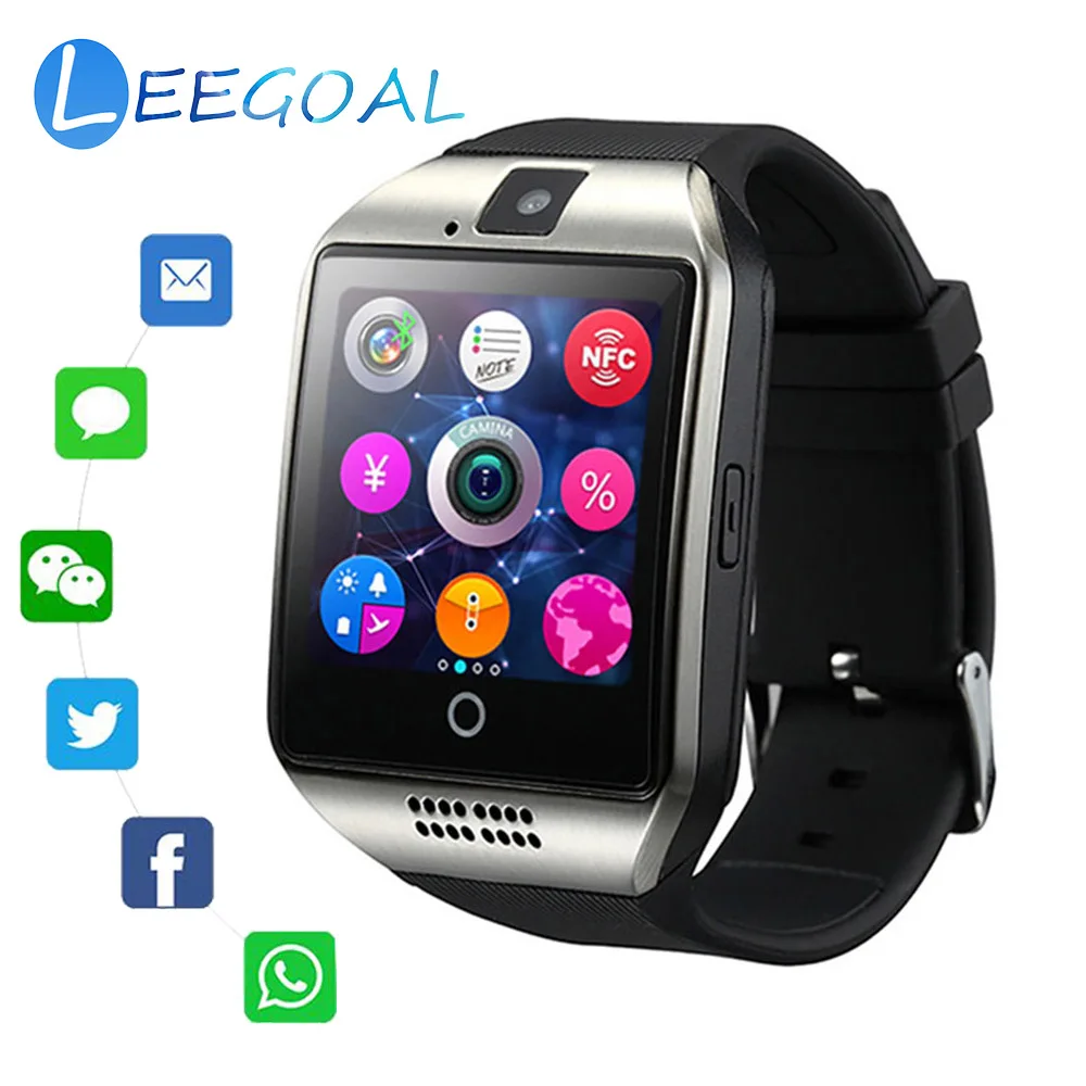

Smart Watch Bluetooth Pedometer sport Smartwatch with Sleep Monitoring System and HD Display Screen, Facebook SMS Reminder