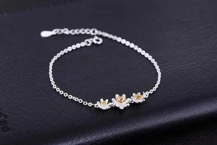 

CHS87 new arrival silver jewlry top quality bracelet have different colors choose