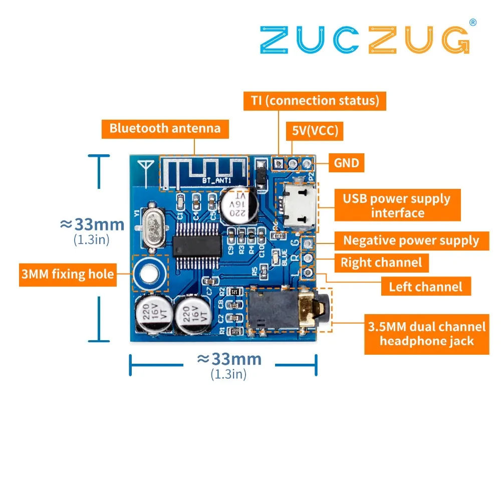 

4.2 Bluetooth MP3 BLE Decoder Board Module Lossless Car Speaker Audio Power Amplifier Amp Modification Diy Audio Receiver