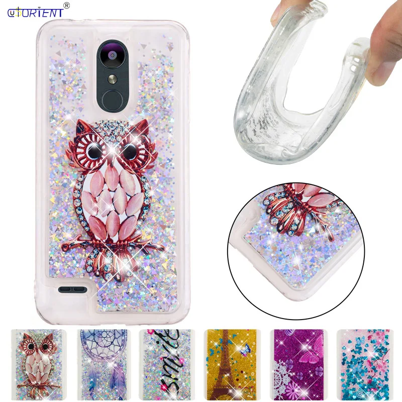 

Glitter Stars Dynamic Liquid Quicksand Phone Case for LG K8 2017 K 8 Case Mobile Back Cover for LGX240 X240 X 240 K8 2017 Coque