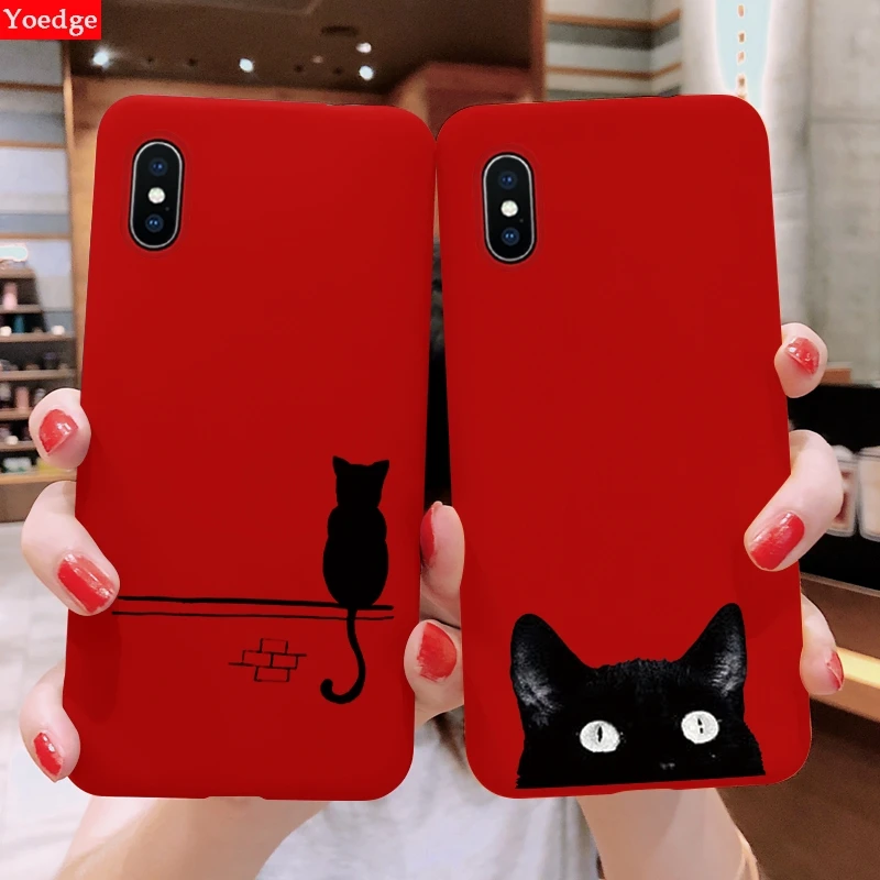 Phone Case For iPhone XS Max XR X 10 8 7 6 6S Plus Luxury Soft TPU Back Cover Colorful Animal Red Capa Fundas For iPhone X Case