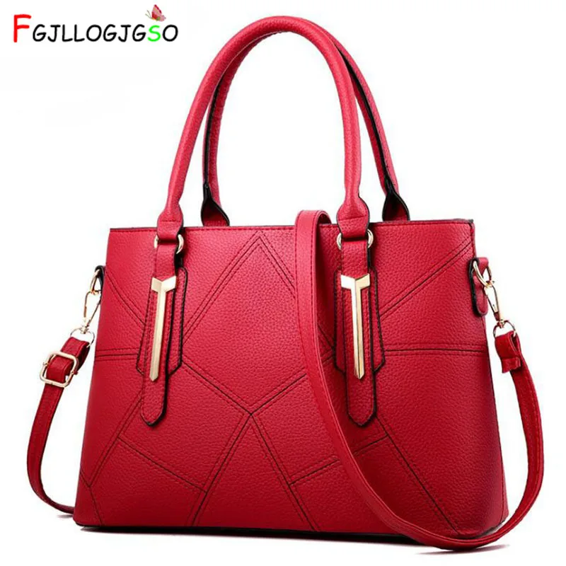 FGJLLOGJGSO جديد الإناث حقيبة كبيرة قدرة الليتشي الحبوب المحافظ و حقائب النساء جلدية crossbody أكياس الفاخرة السيدات اليد حقيبة