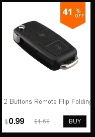 2 кнопки флип складной пульт дистанционного ключа автомобиля чехол для Фольксваген MK4 Seat Altea Альгамбра Ibiza брелок в виде ракушки