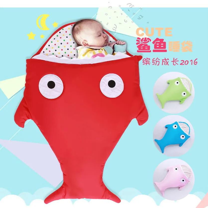 Shark Newborn Sleeping Bag Winter Saco De Dormir Tiburon Stroller Bed