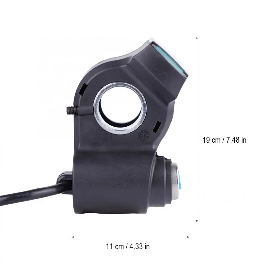 Clearance Electric Bike Thumb Accelerator Display Battery Voltage Key Horn Switch Lock With Power Switch E-bike Motor Accessories 6