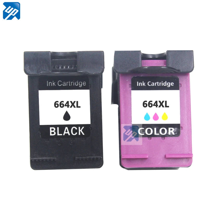 Популярный бренд 2PK сменный картридж для принтера 664 XL F6V30AB F6V31AB HP с чернилами DeskJet