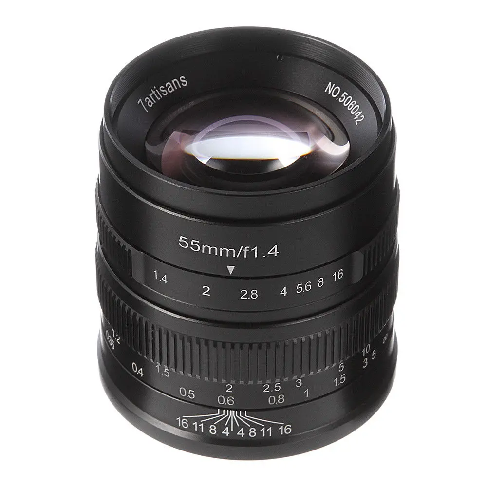 Объектив с фиксированным фокусом 55 мм F/1 4 для Sony E mount A6500 A6300 ручным креплением на A6300|Объективы фотоаппаратов|
