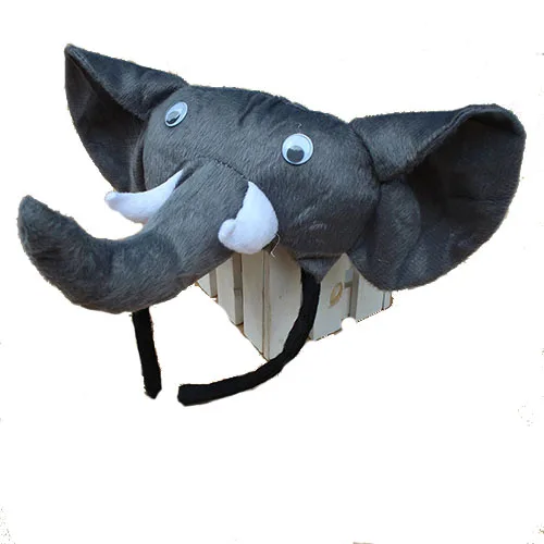 Adult kid Halloween party favors cosplay animal elephant ear headband hairband bow tie tail gloves for boy girls - Цвет: style 4