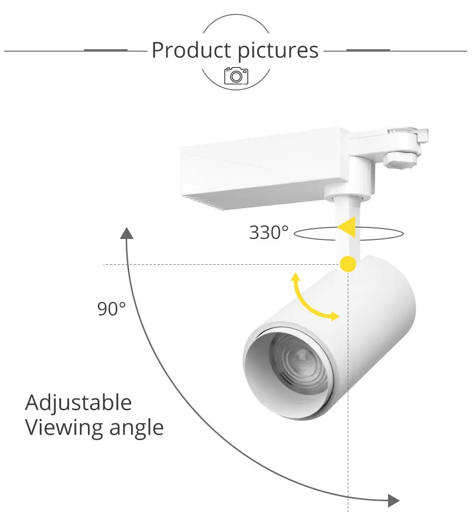 20W Zoomable Track Light 2.4G RF Wireless Control Track Rail Spotlight Lighting System Brightness CCT Dimmable Color Changeable (16)