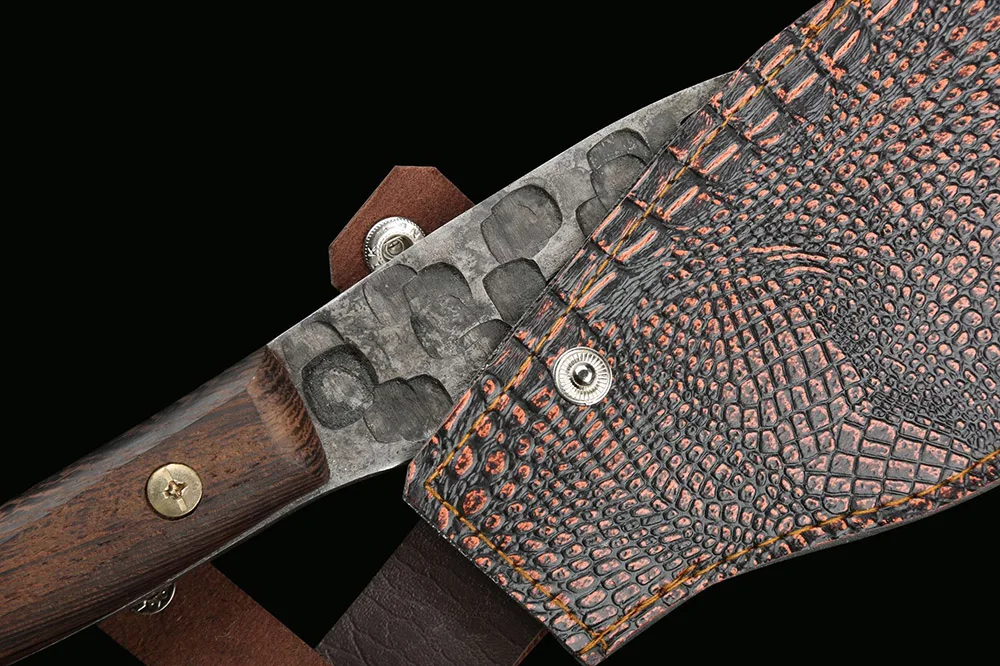 XITUO Full tang slaughtering knife kitchen chef high manganese steel hardness forged manual knife Chinese traditional Butcher XITUO Full tang slaughtering knife kitchen chef high manganese steel hardness forged manual knife Chinese traditional Butcher