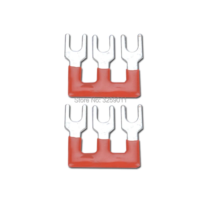 10pcs Tb2503 3 Positions 25a Wire Connector Pre Insulated Fork Type