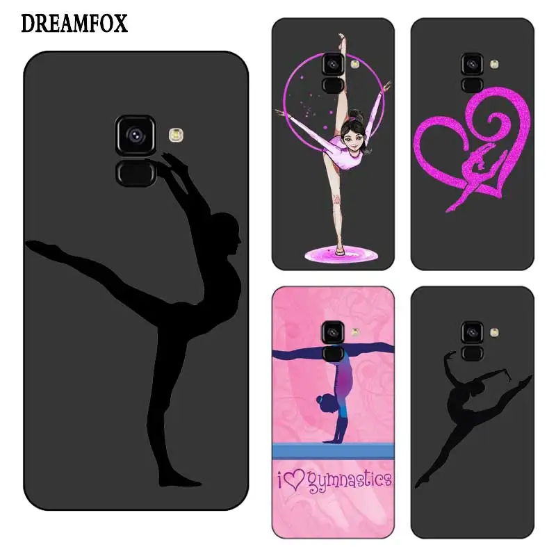 

P078 Gymnastics Black Silicone Case Cover For Samsung Galaxy J2 J3 J4 J5 J6 J7 J8 Pro Plus Prime 2018 2017