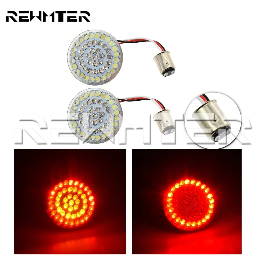 

Motorcycle Turn Signal Light For Harley Touring 2014-2017 Sportster 14-16 2017 Amber&Red 1157 LED Inserts Turn Signal Lights