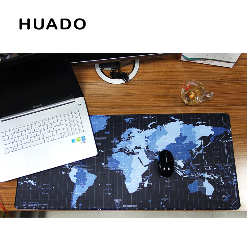  World Map rubber mouse pad large mouse mat desk mats big mousepads gaming rug XL for office work/ g