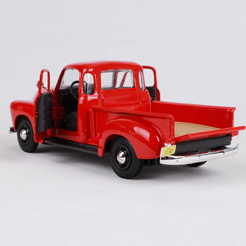Maisto 1:25 1950 Chevrolet 3100 черный красный пикап большой грузовик Модель 200*80*73 мм
