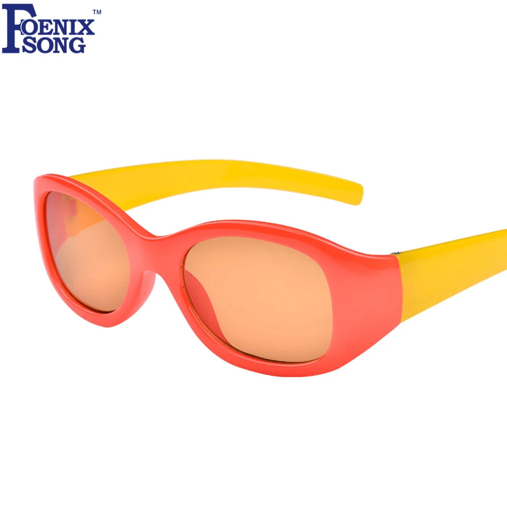 

FOENIXSONG Pink Baby Sunglasses New Black Cute Kids Sun glasses Brand New Sun Glasses for Girls Boys Oculos De Sol