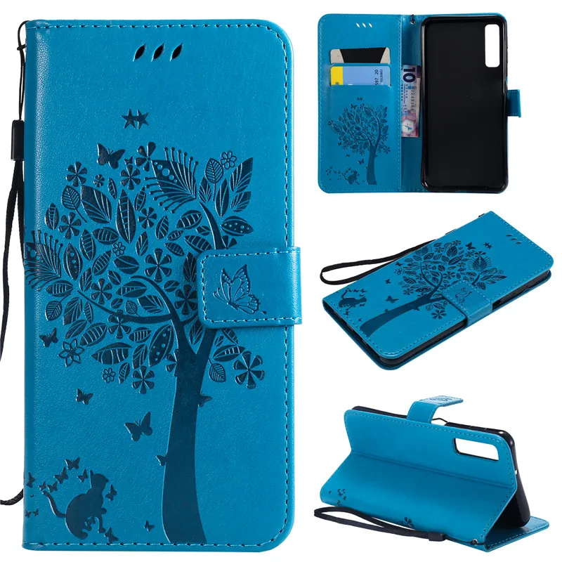 Flip Leather Case For Samsung Galaxy A7 2018 A750 Phone Case For Samsung A7 2018 Pattern Luxury Wallet Cover Stand Phone Cases (3)