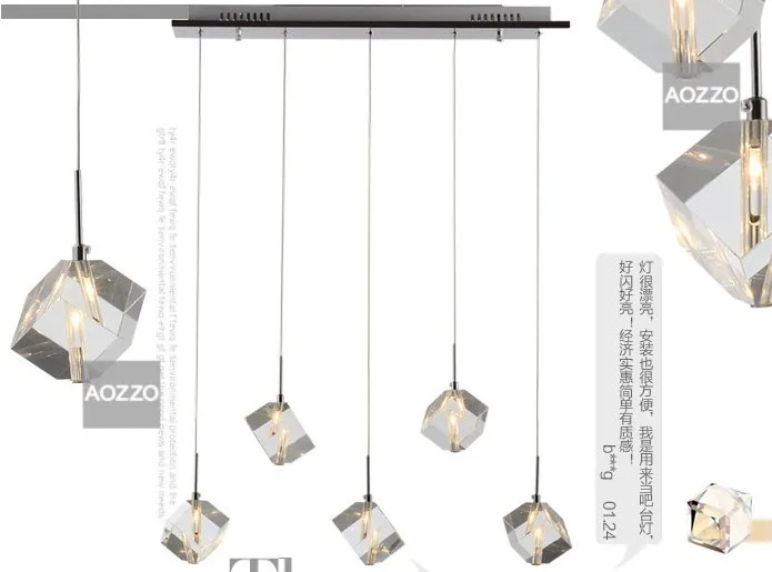 

Pendant LAMP fashion crystal lamp droplight with dining-room lamp stage lighting PENDANT LIGHTs SJ4218