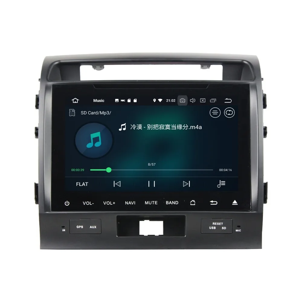 Excellent 4GB+32GB Octa Core 9" Android 8.0 Car DVD Player for Toyota Land Cruiser 2008 2009 2010 2011 2012 Car Radio GPS WIFI Mirror-link 6