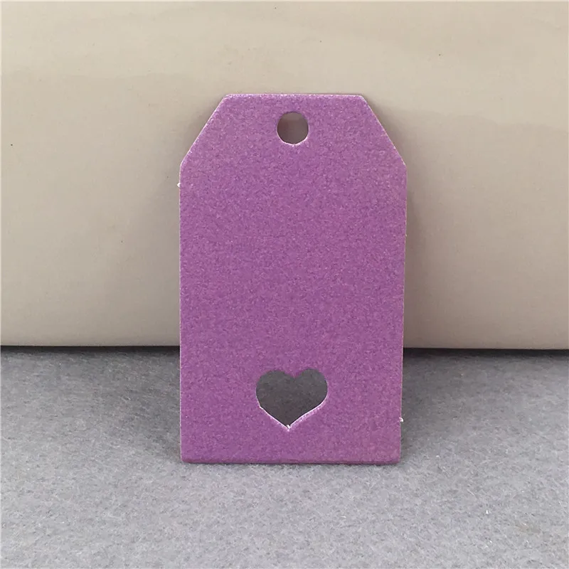 200 шт./лот DIY разноцветный 5x3 см крафт-бумаги Бумага карты тега для именинного пирога картонные коробки для одежды рециркулирует подарок ценовые этикетки, теги - Цвет: Purple