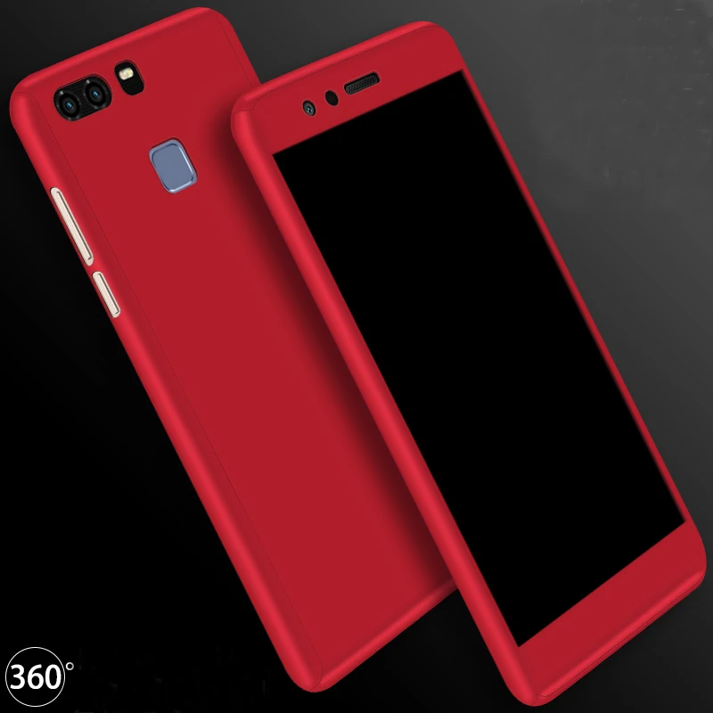 Чехол с полным покрытием 360 градусов для Huawei P9 Plus P8 Lite 2017 P10 Honor 8 9 10 задняя крышка +