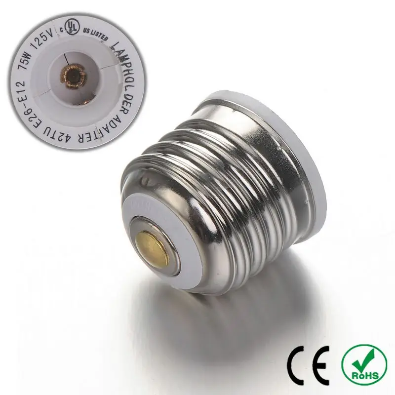 300pcs E26 to E12 Lamp Holder Converter Adapter Lamp Base Socket Light