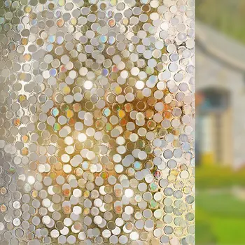 

45/60/90cm*200cm Top Quality Privacy PVC Semi-translucent Bubbles Decorative Window Films Cristal Window Tinting Film For Home