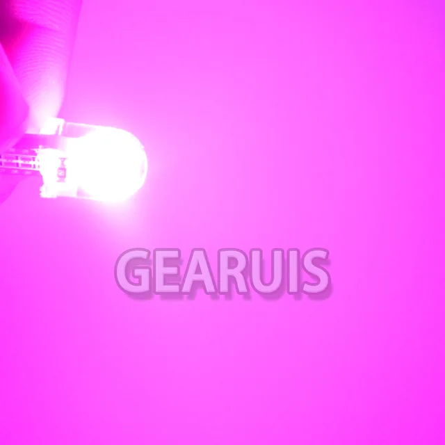 100X Bright T10 COB LED 40MA Silicone case Instrument light License plate Bulbs Wedge Lamp Car styling LED 12V White 7 colors 6