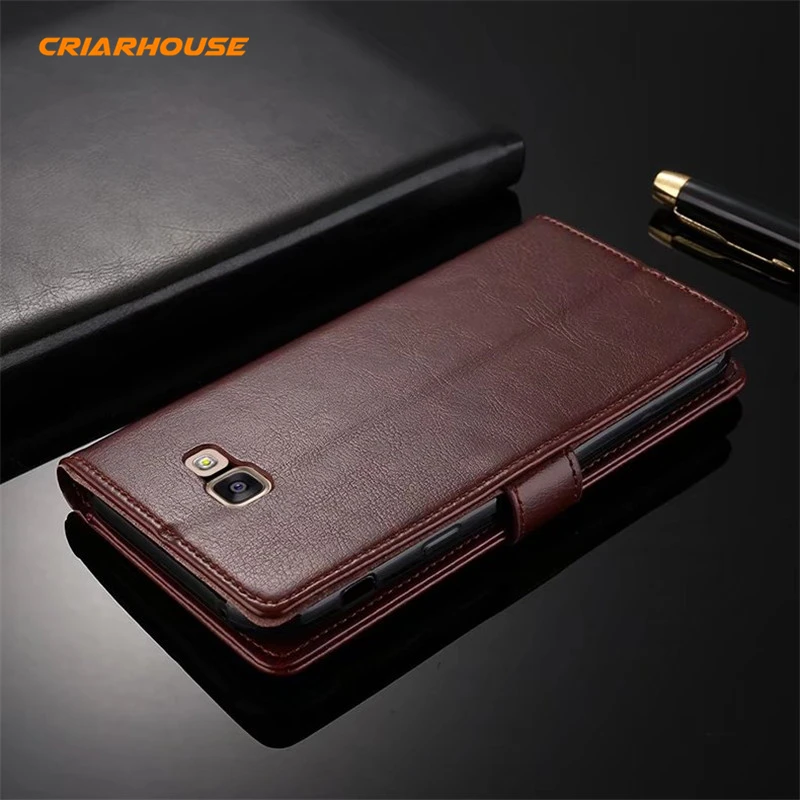 Кожаный силиконовый чехол бумажник Crazy Horse для Samsung Galaxy S3 S4 Neo S5 Mini S6 S7 Edge S8 Plus A3 A5 A7
