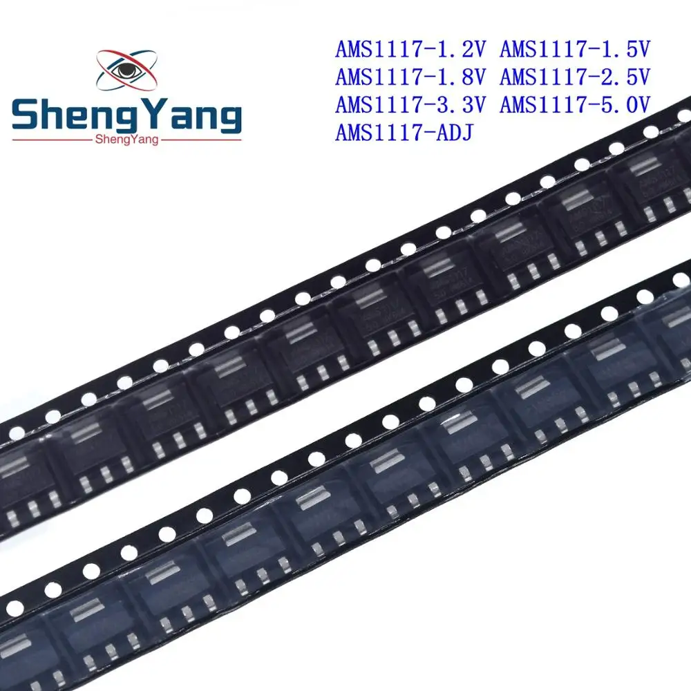 

50PCS AMS1117 series AMS1117-3.3V AMS1117-ADJ AMS1117-1.8V AMS1117-1.2V AMS1117-5.0V AMS1117-2.5V AMS1117-3.3 AMS1117-5.0