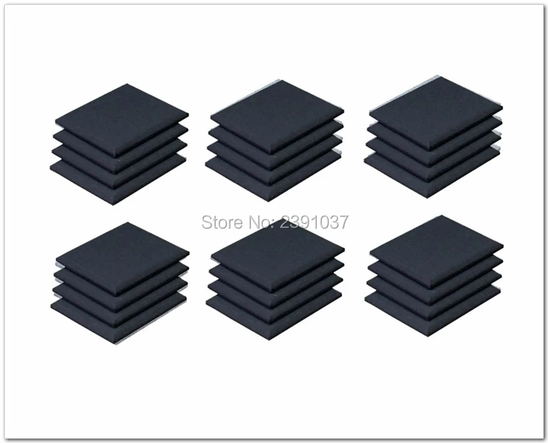 Kopen Prim akoestische foam akoestische panel akoestische Broadway Scatter Blokken Akoestische Behandeling Pro Audio LA 24 stks maat 30*30*5 cm Zwart