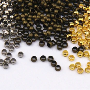 

Crimp End Beads 300pcs 2.5 mm Jewelry Clasp Jewelry Findings Wholesale