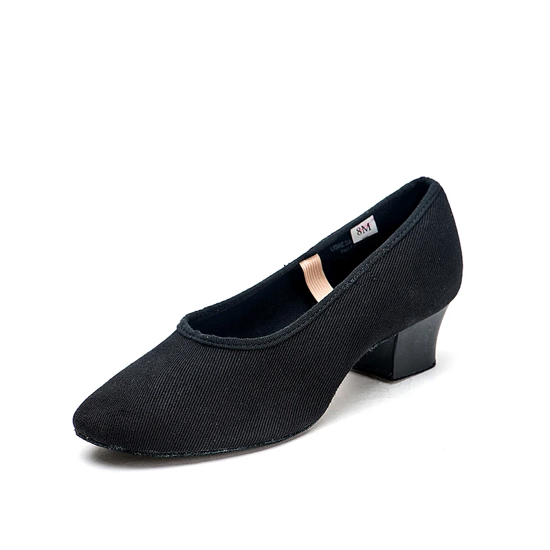 Sansha  Women Girls Canvas Teacher Shoes Low Heel Suede Full Leather Outsole  CL35C 4