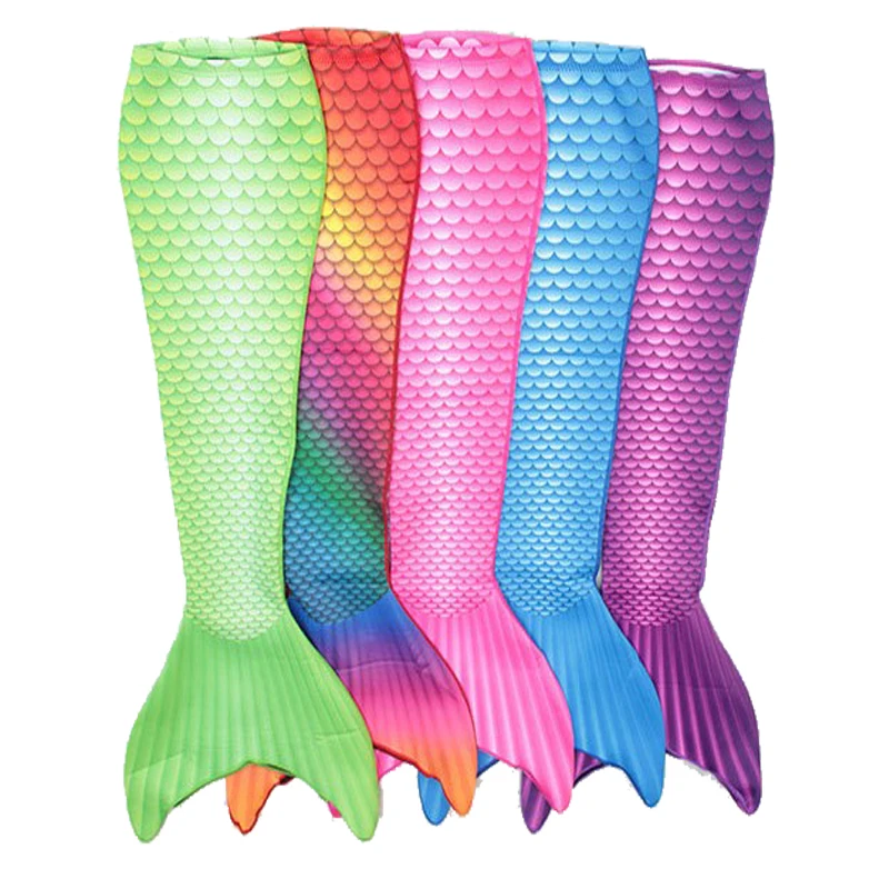 Myle Girl Birthday Gift Neoprene Swimmable mermaid tail Costume 5 color 4 size to choosein Kids