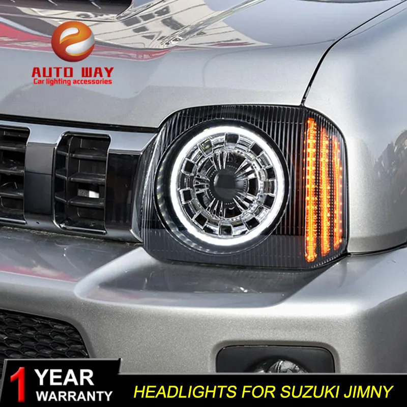 Автомобильный Стильный чехол с головкой для Suzuki Jimny 2007 2015 фары светодиодный DRL