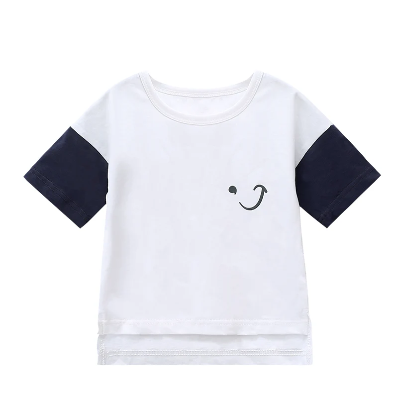 

Smile Face Summer Short Sleeve Sport Tshirt Baby Shirt White T Shirt Baby Boy Tshirt Baby Girl Tops Kid Clothes Baby Girl Shirts