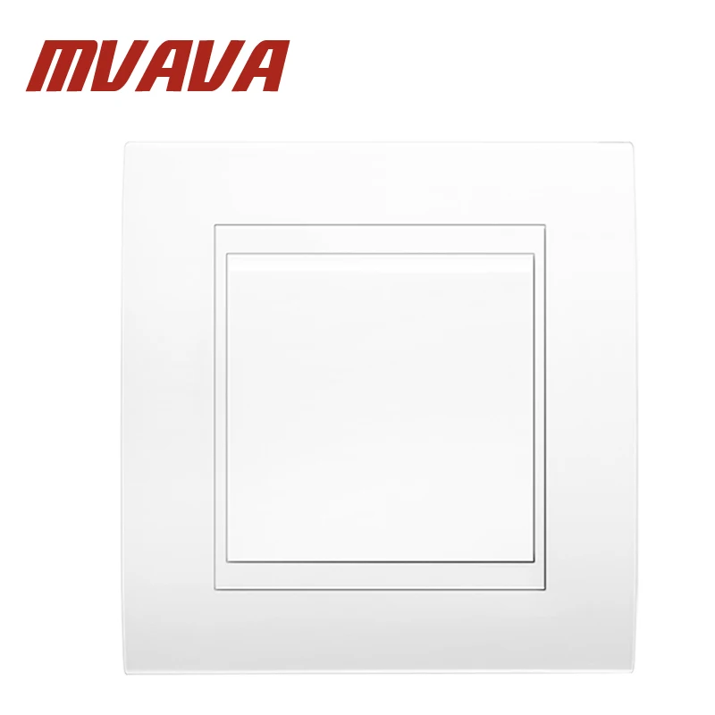 Mvava Electrical Light Wall Switch 1 Gang 1 Way Decorative White