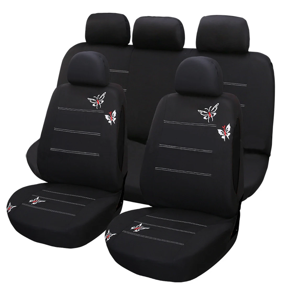 Dewtreetali Car Seat Protector Universal Full Set Front Back Car Seat