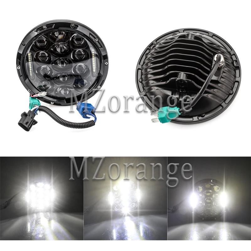 

7 Inch 75W Headlights 9000 Lumens Hi/Lo Beam With Daytime Running Light (DRL) For Jeep Wrangler JK TJ LJ For Lada 4x4 Urban Niva