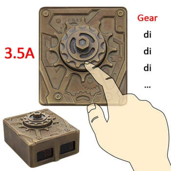 

OCOOCOO Compass D99 Art Tattoo Power Supply Copper Shell + Gear Design 3.5A Oversize Power Alarm Protection 2 LCD With C Key