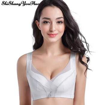

Women Sexy Lace Bralette Big Size Underwear Push Up Bra Brassiere Femme Intimates Female Bra Lingerie B C D 50 52 Cup Bh Soutien