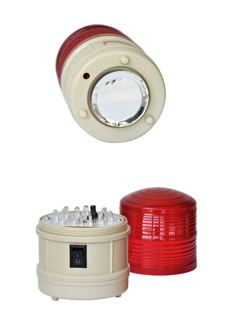 Lâmpada de Alarme de Segurança Blinker sem Som sem Bateria Luz de Advertência Bateria Alimentado Piscando Strobe Sinal Incluída Led 4 High Quality Segurança e Proteção