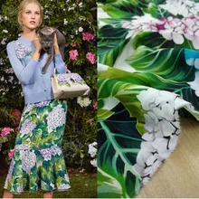 Шелк 12 мм гортензии высокой цифровой печати для женщин ткани шоу цветочный узор платье рубашка детская одежда ткань для поделок