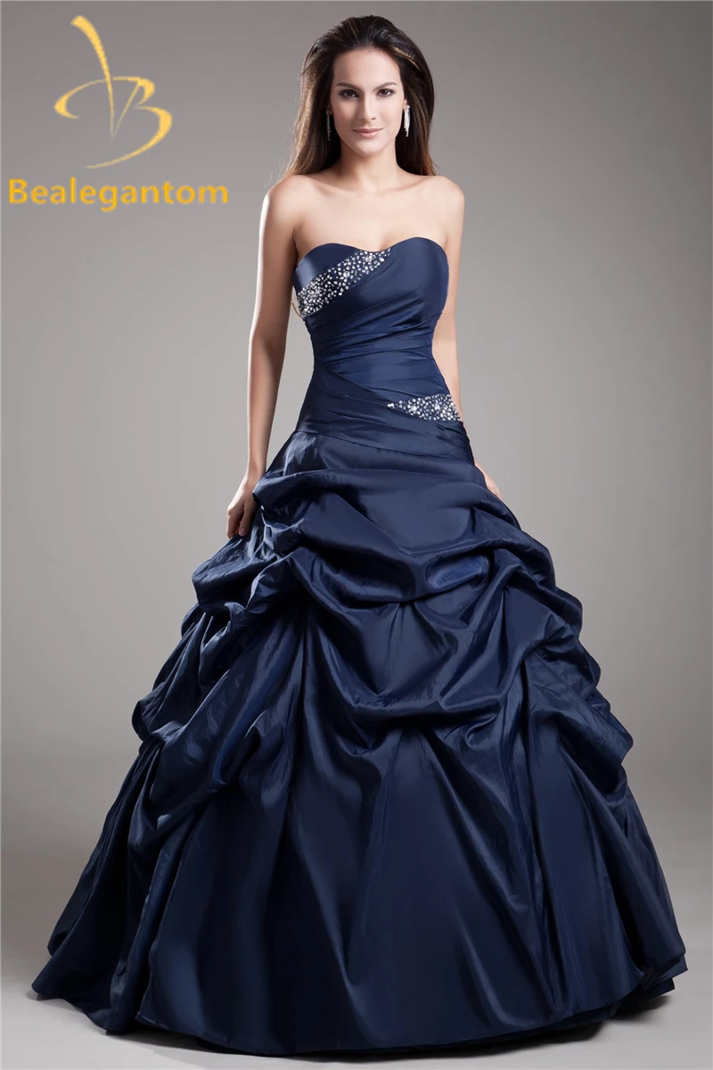 

Bealegantom Sexy Crystal Ball Gown Quinceanera Dresses 2017 with Beading Taffeta Sweet 16 Dresses Vestido Debutante Gowns BQ03