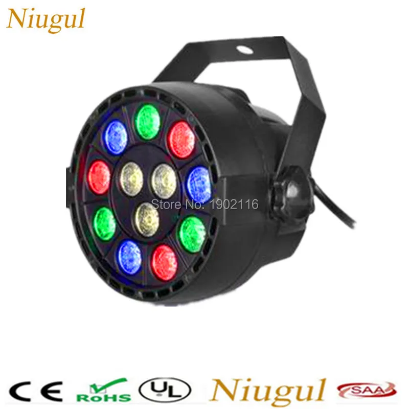 

Flat led par stage light/rgbw 12x3W disco party lights/DMX512 luz Dj effect controller/Dj Equipment projector/luces discoteca