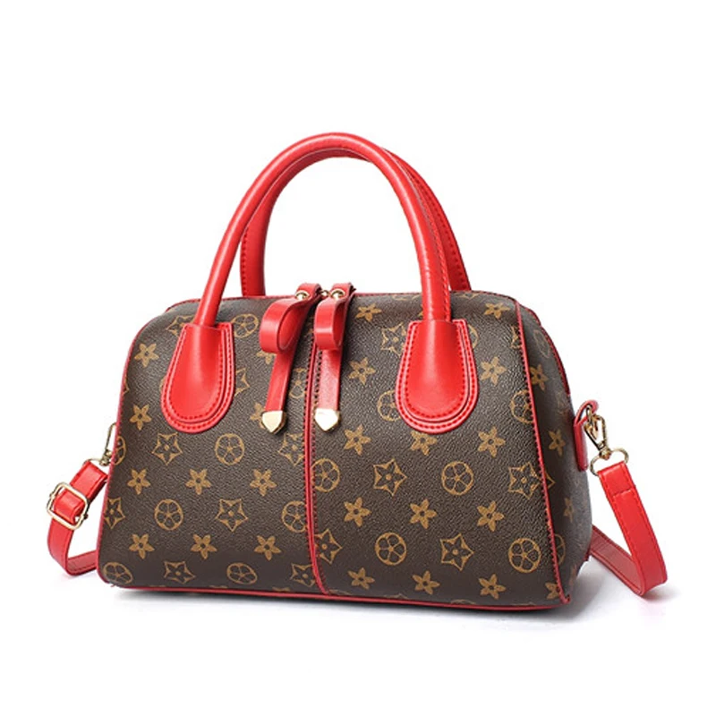 

JOOZ Brand Stars Floral Printing New Fashion PU Leather Women Handbag Lady Shoulder Messenger Crossbody Bag Female Satchel Tote