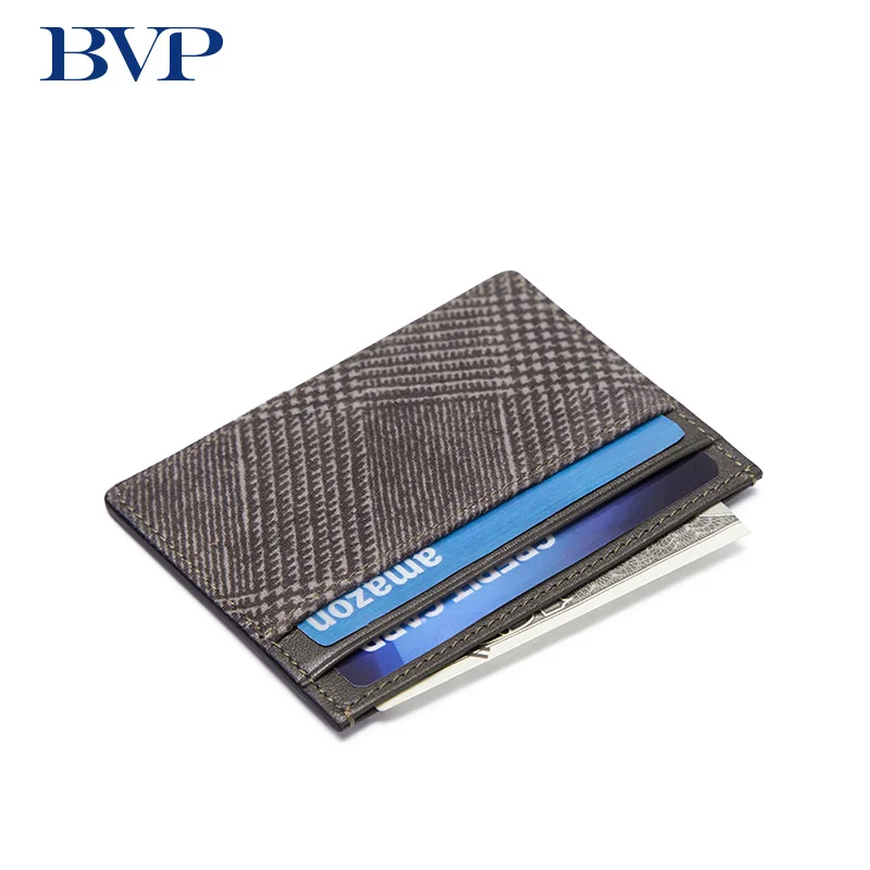BVP роскошный брендовый Винтажный Мужской держатель для кредитных карт из