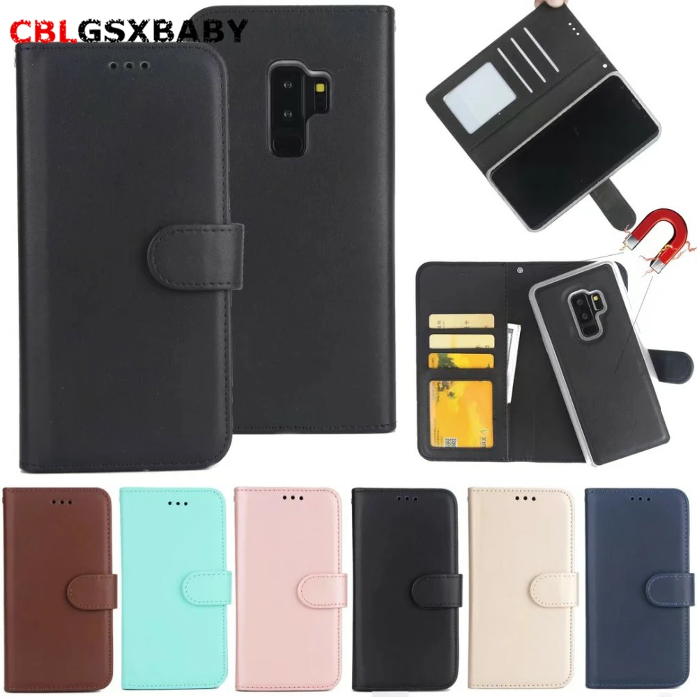 Магнитный кожаный чехол кошелек для Samsung S20S10 S9 S8 Plus S7 NOTE 20 10 9 8 телефона съемный