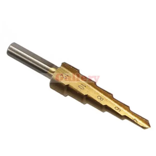 

Top Fashion Woodworking Furadeira Hss Triangle Shank Pagoda Step Drill Bit From 4-12 12 Set Drill Bit