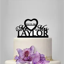 Настоящие Персонализированные Акриловые классические Mr& Mrs свадебный торт Топпер/Свадебный стенд/Свадебные украшения/Пользовательский Топпер